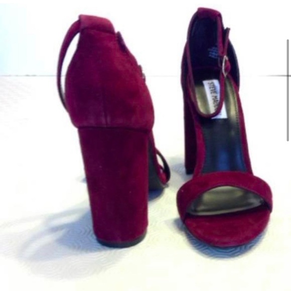 Steve Madden Shoes - Steve Madden wine chunky heels